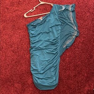 BONGO Teal Asymmetrical Dress